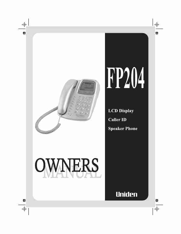 Uniden Telephone FP204-page_pdf